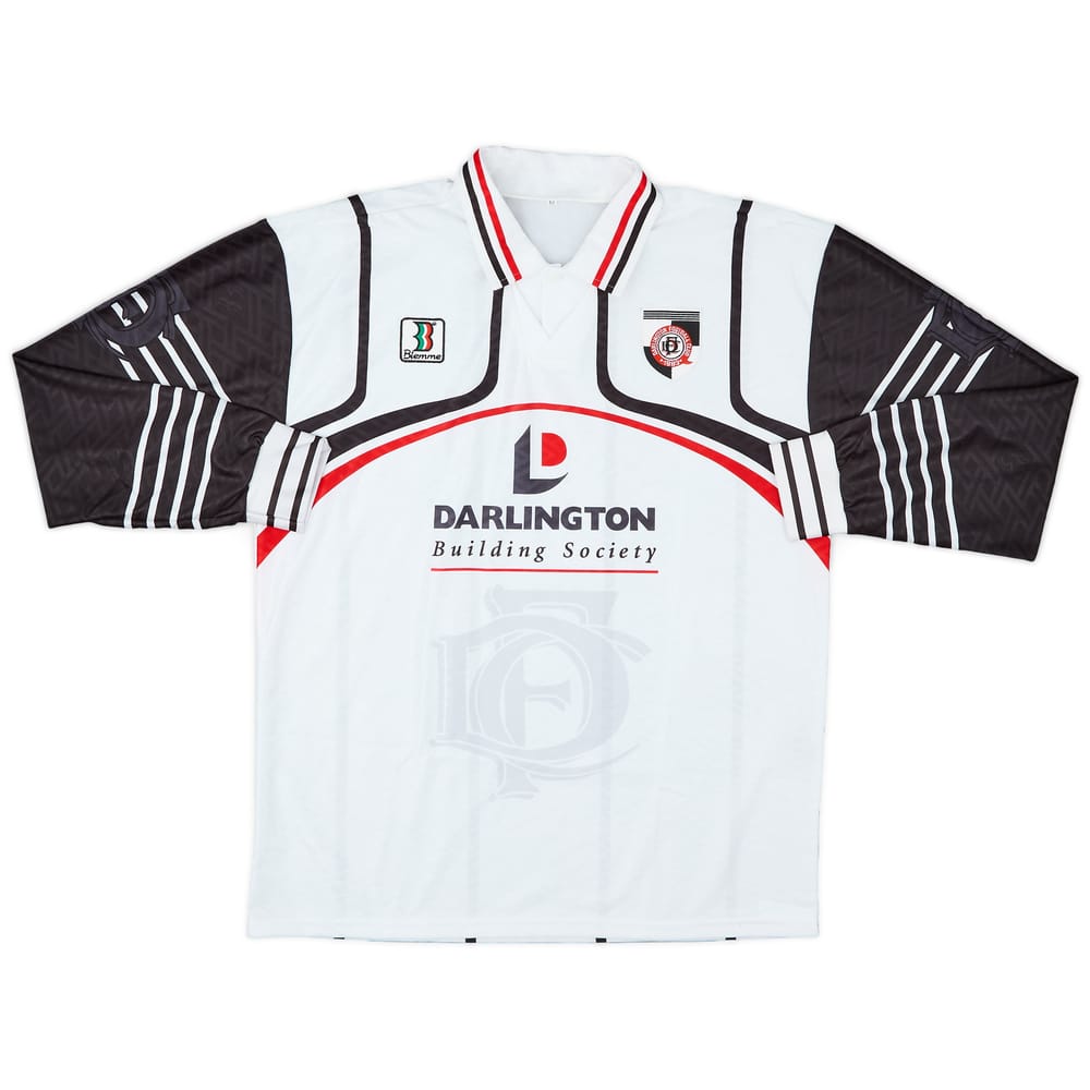 1998-99 Darlington Home L/S Shirt - 9/10 - (M)