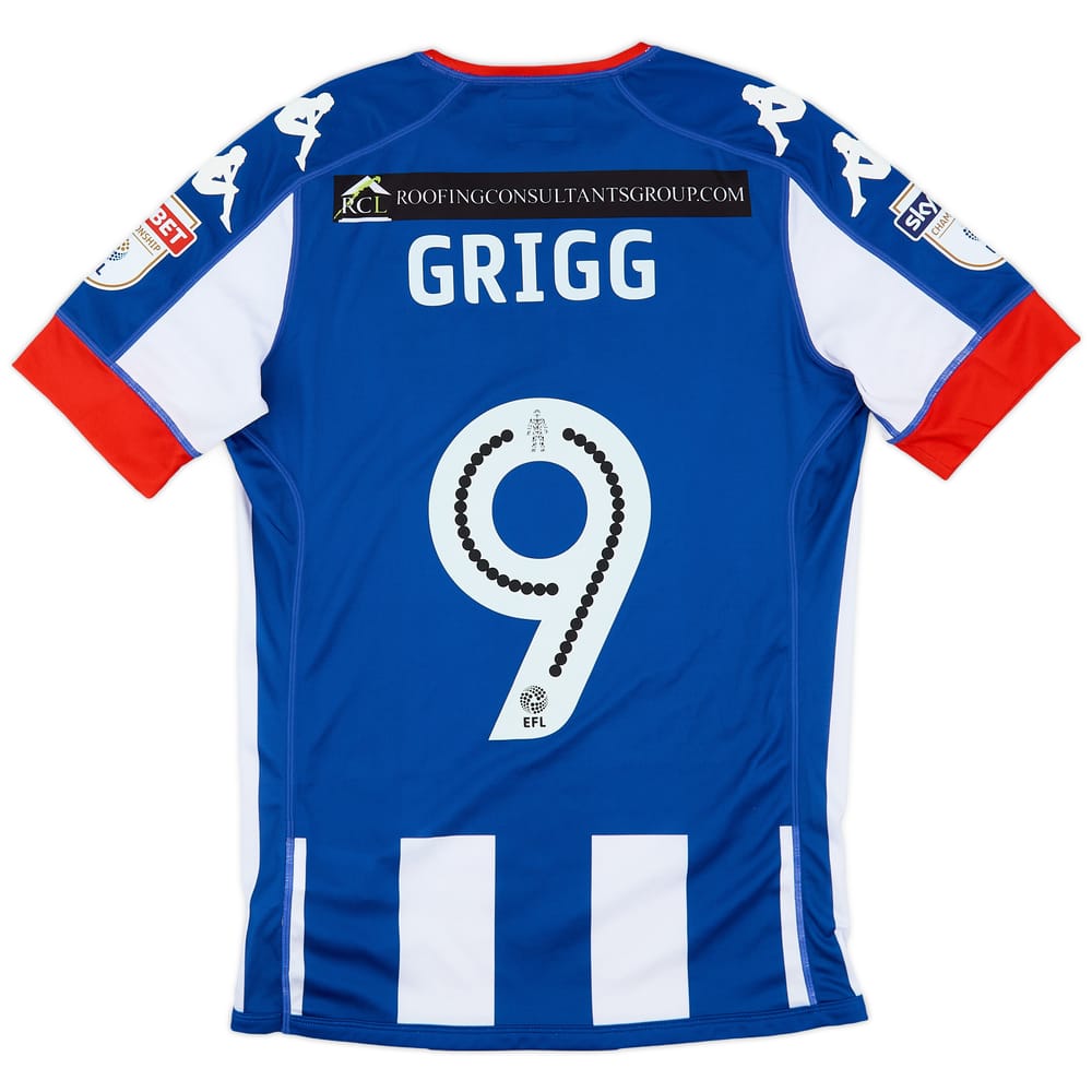 2016-17 Wigan Home Shirt Grigg #9 - 9/10 - (S)