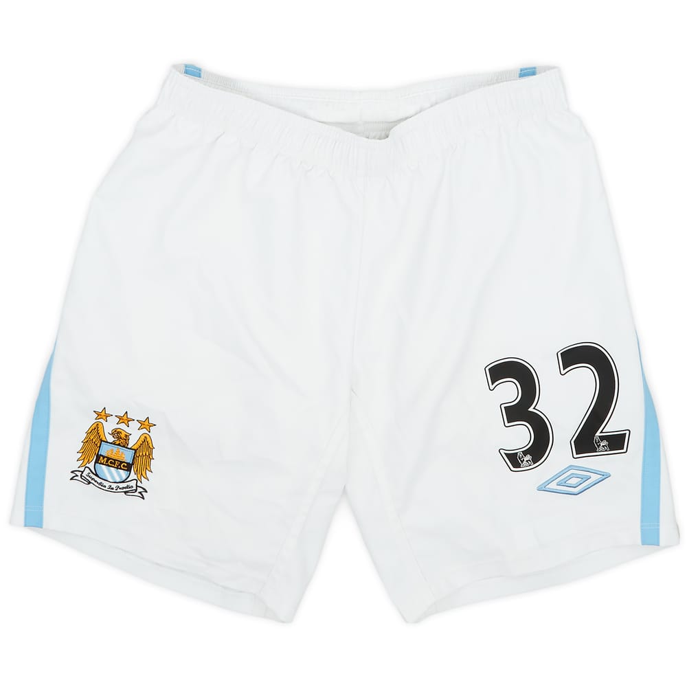 2009-10 Manchester City Player Issue Home Shorts #32 - 9/10 - (S)