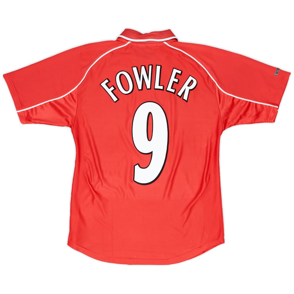 2000-02 Liverpool Home Shirt Fowler #9 - 6/10 - (Y)