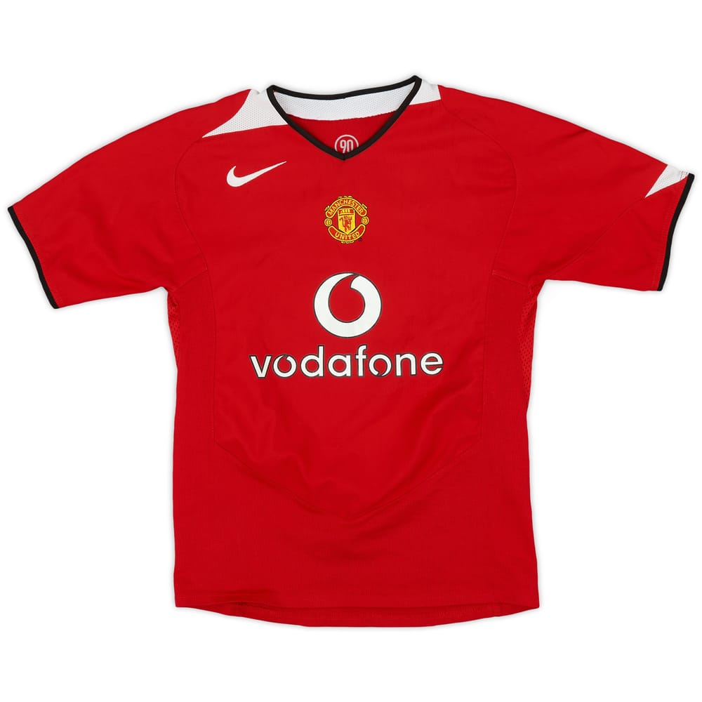 2004-06 Manchester United Home Shirt - 8/10 - (M.Boys)