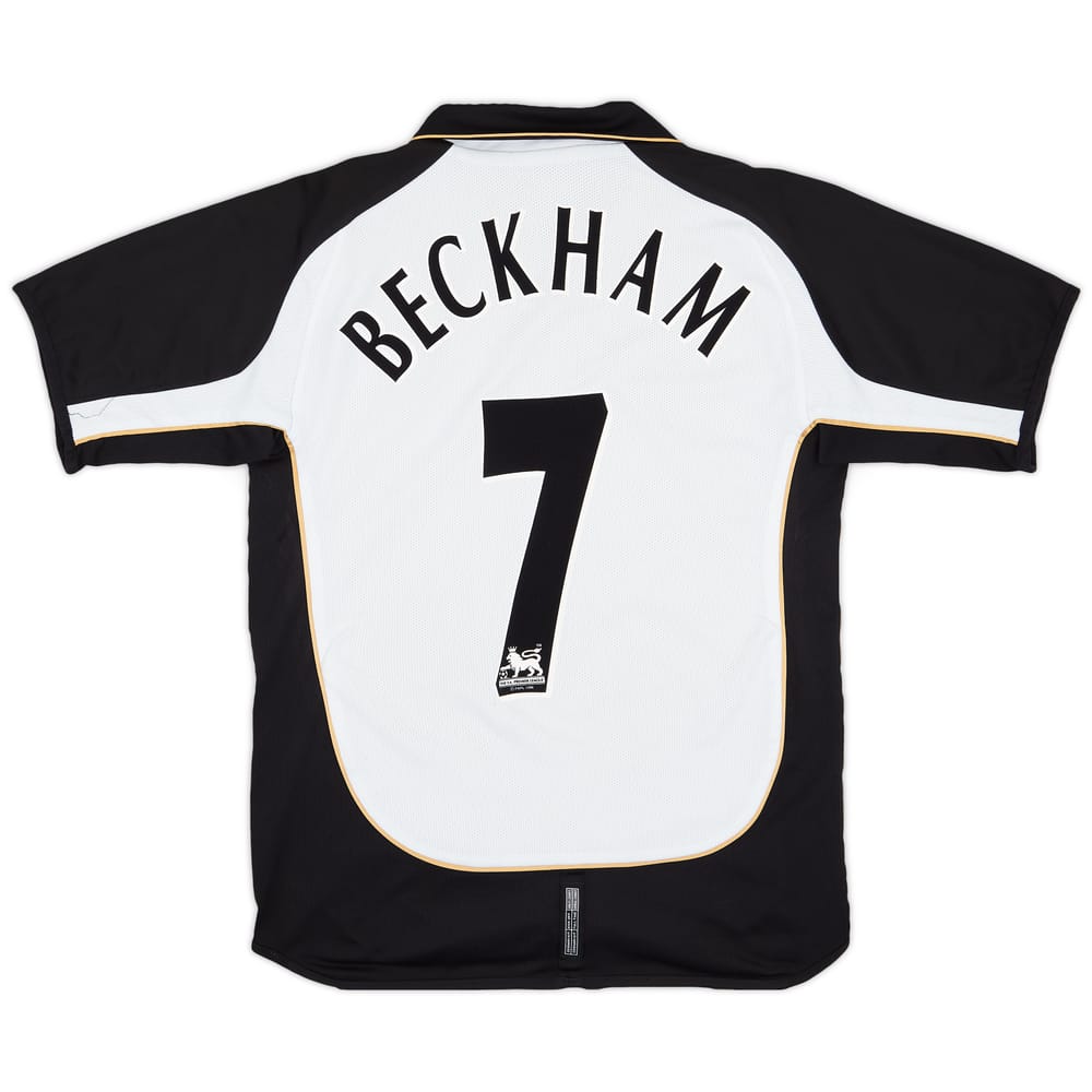 2001-02 Manchester United Centenary Away/Third Shirt Beckham #7 - 8/10 - (S)