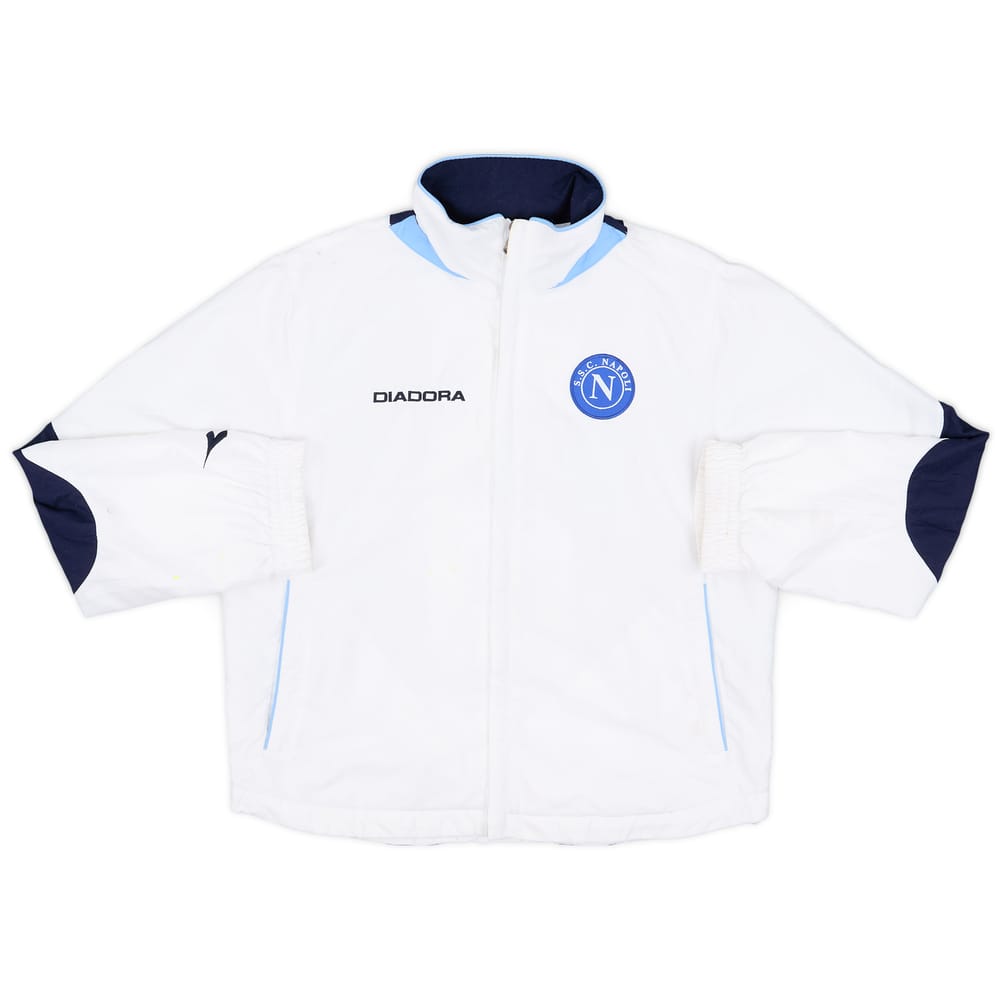 2002-03 Napoli Diadora Track Jacket - 5/10 - (L.Boys)