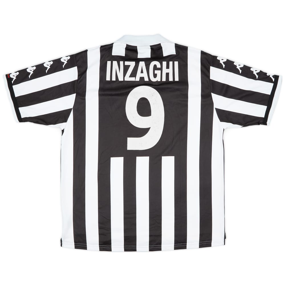 1999-00 Juventus Home Shirt Inzaghi #9 - 7/10 - (XL)