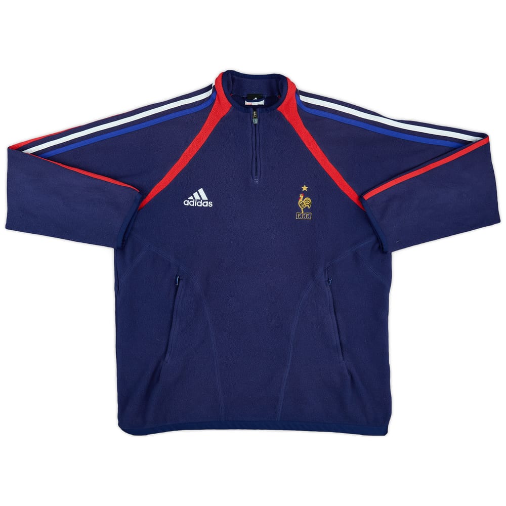 2003-04 France adidas 1/4 Zip Fleece Top - 6/10 - (L)