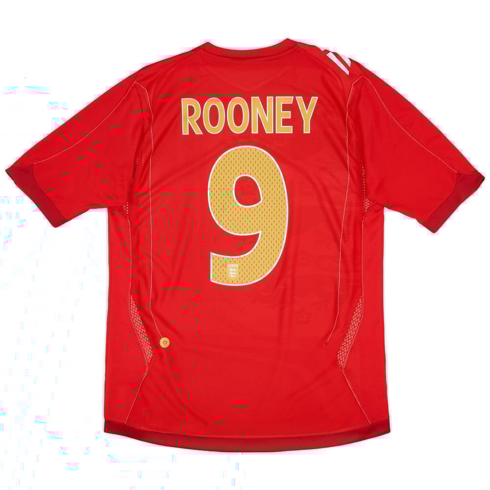 2006-08 England Away Shirt Rooney #9 - 9/10 - (M)
