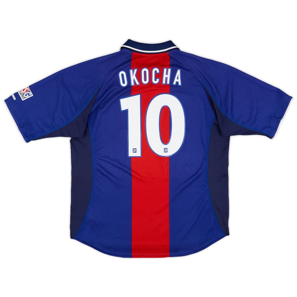 2000-01 Paris Saint-Germain Home Shirt Okocha #10 - 8/10 - (XL)