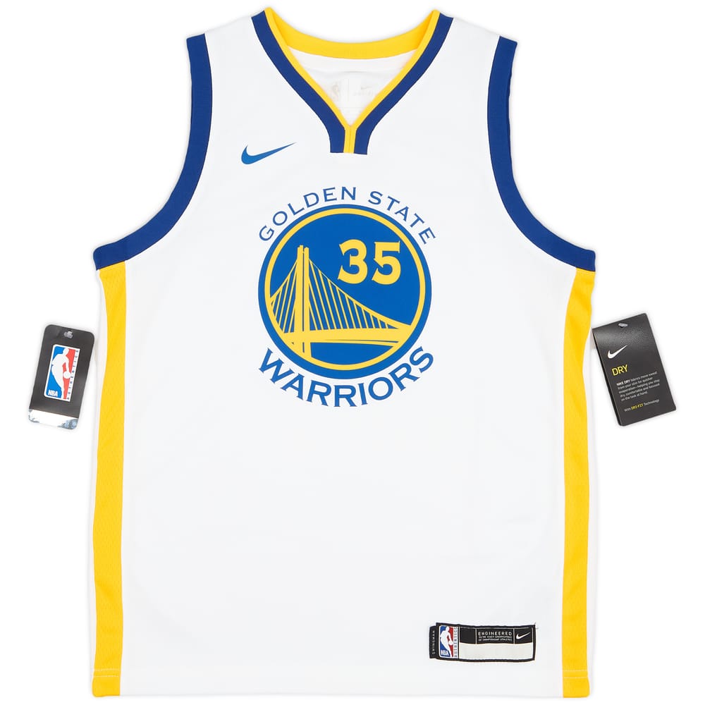 2017-19 Golden State Warriors Durant #35 Nike Swingman Home Jersey (M.Boys)