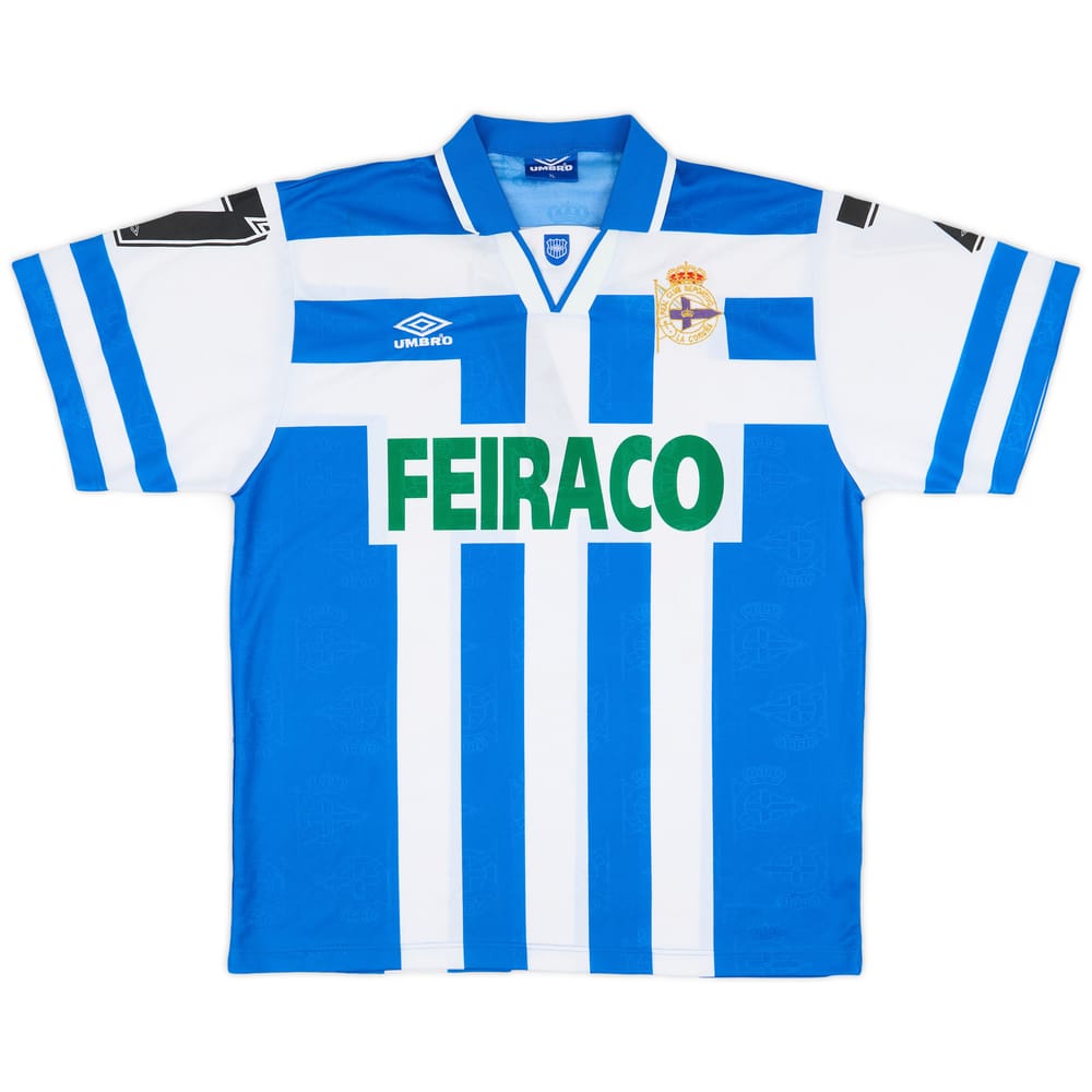 1994-95 Deportivo Match Issue Home Shirt #7