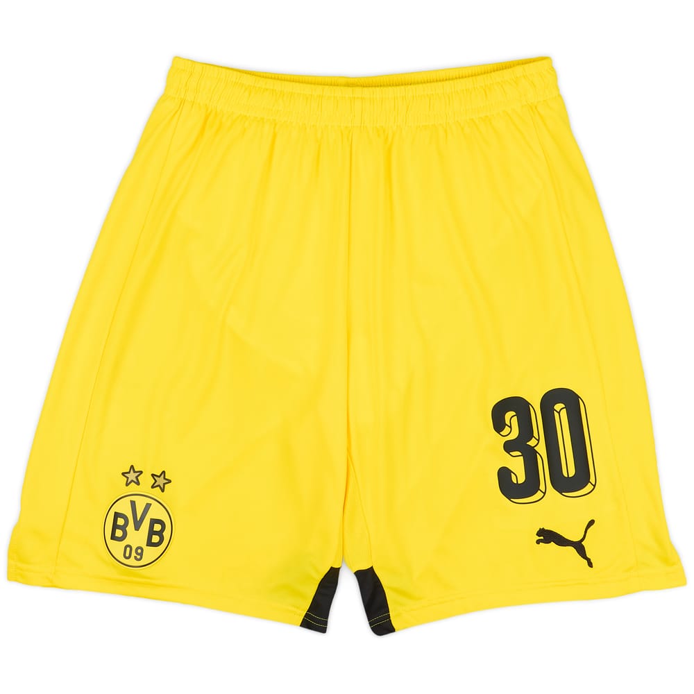2015-16 Borussia Dortmund Player Issue Home Shorts #30 (Passlack) - As New - (M)