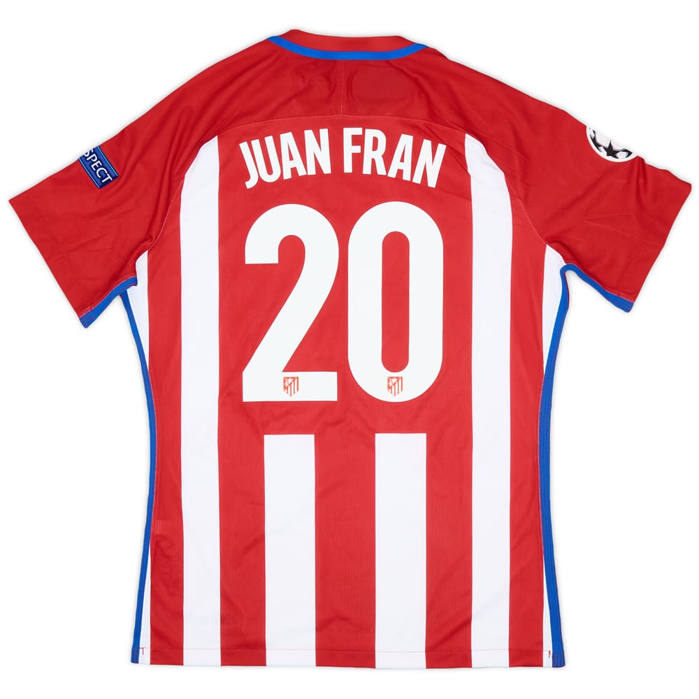 2016-17 Atletico Madrid Home Shirt Juan Fran #20 (XL)