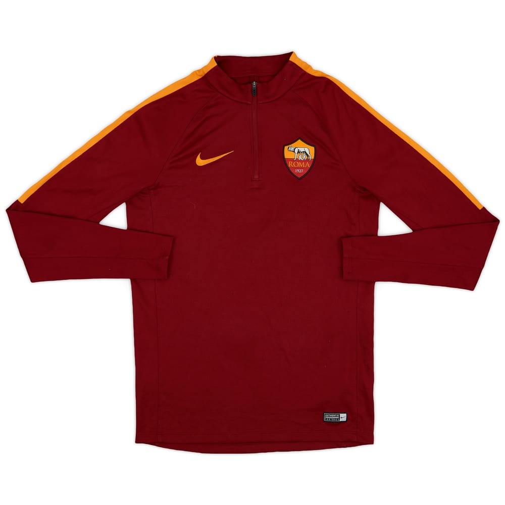 2017-18 Roma Nike 1/4 Zip Training Top - 8/10 - (S)