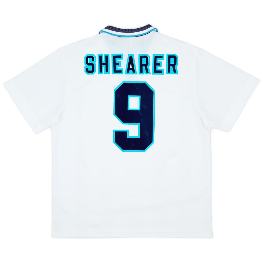 1995-97 England Home Shirt Shearer #9 - 6/10 - (XL)