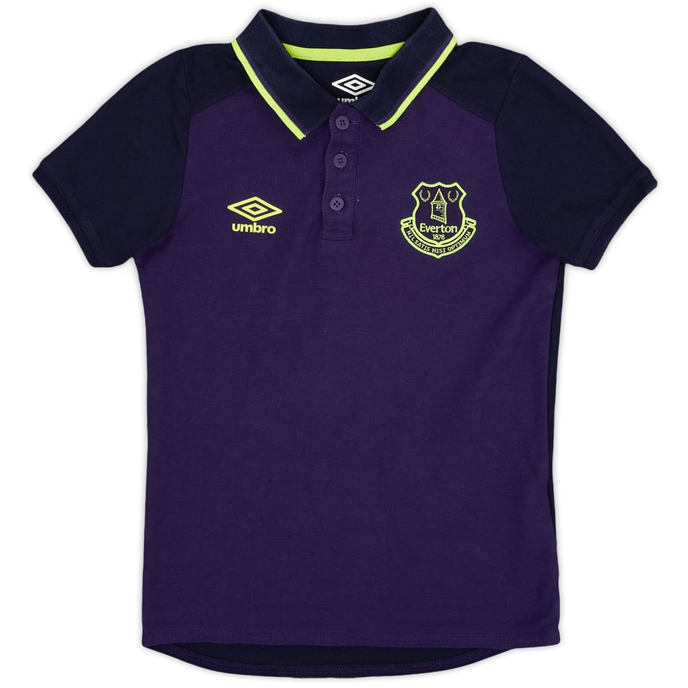 2017-18 Everton Umbro Polo Shirt - 9/10 - (S.Boys)