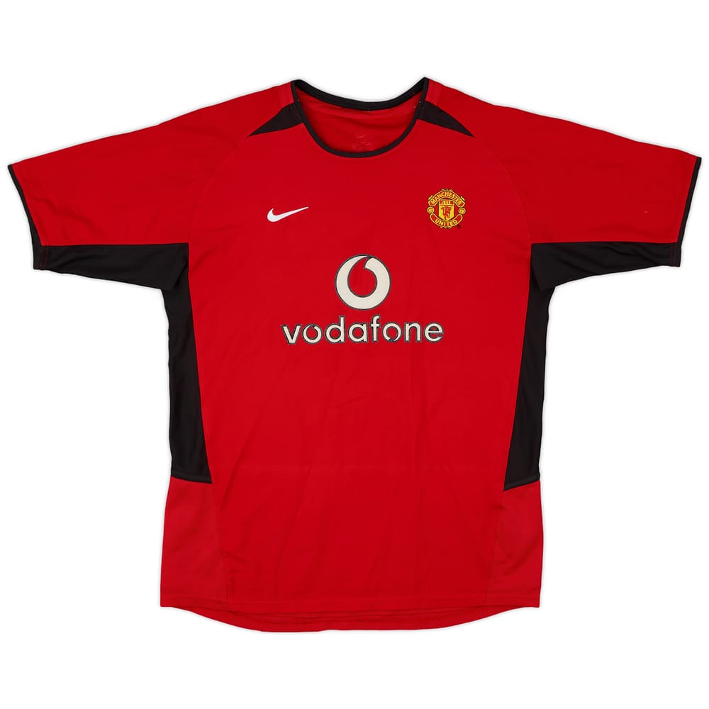 2002-04 Manchester United Home Shirt - 9/10 - (XL.Boys)