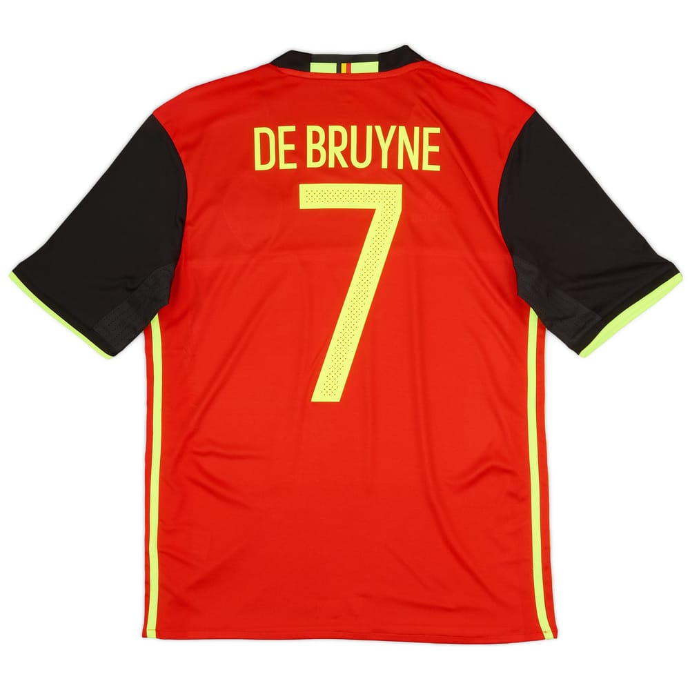 2016-17 Belgium Home Shirt De Bruyne #7 - 8/10 - (S)