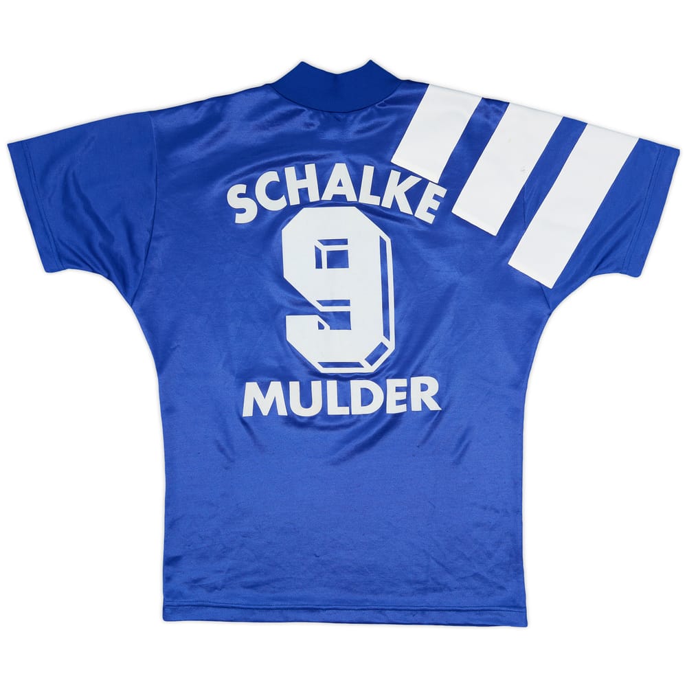 1994-96 Schalke Home Shirt Mulder #9 - 7/10 - (S)