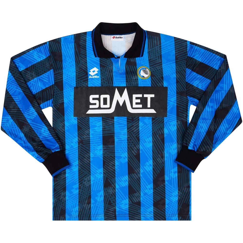1993-94 Atalanta Match Issue Home L/S Shirt Sgro #15