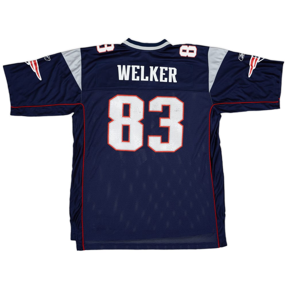 2007 New England Patriots Welker #83 Reebok On Field Home Jersey - 8/10 - (XL)