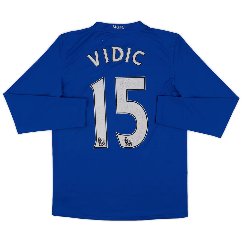 2008-09 Manchester United Third L/S Shirt Vidic #15 - 5/10 - (S)