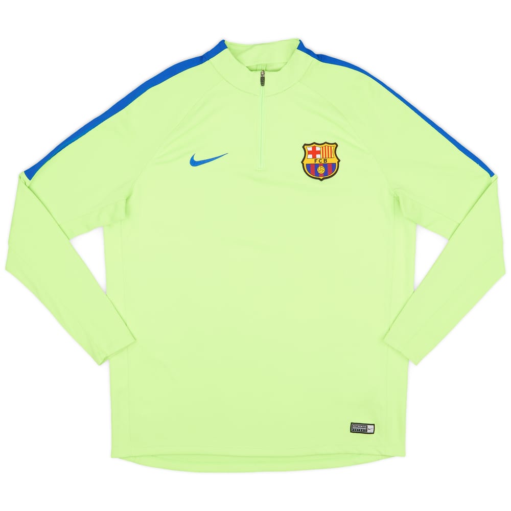 2017-18 Barcelona Nike 1/4 Zip Training Top - 8/10 - (XL)