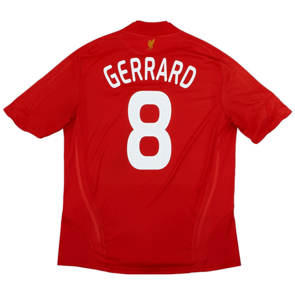 2008-10 Liverpool Home Shirt Gerrard #8 - 5/10 - (L)