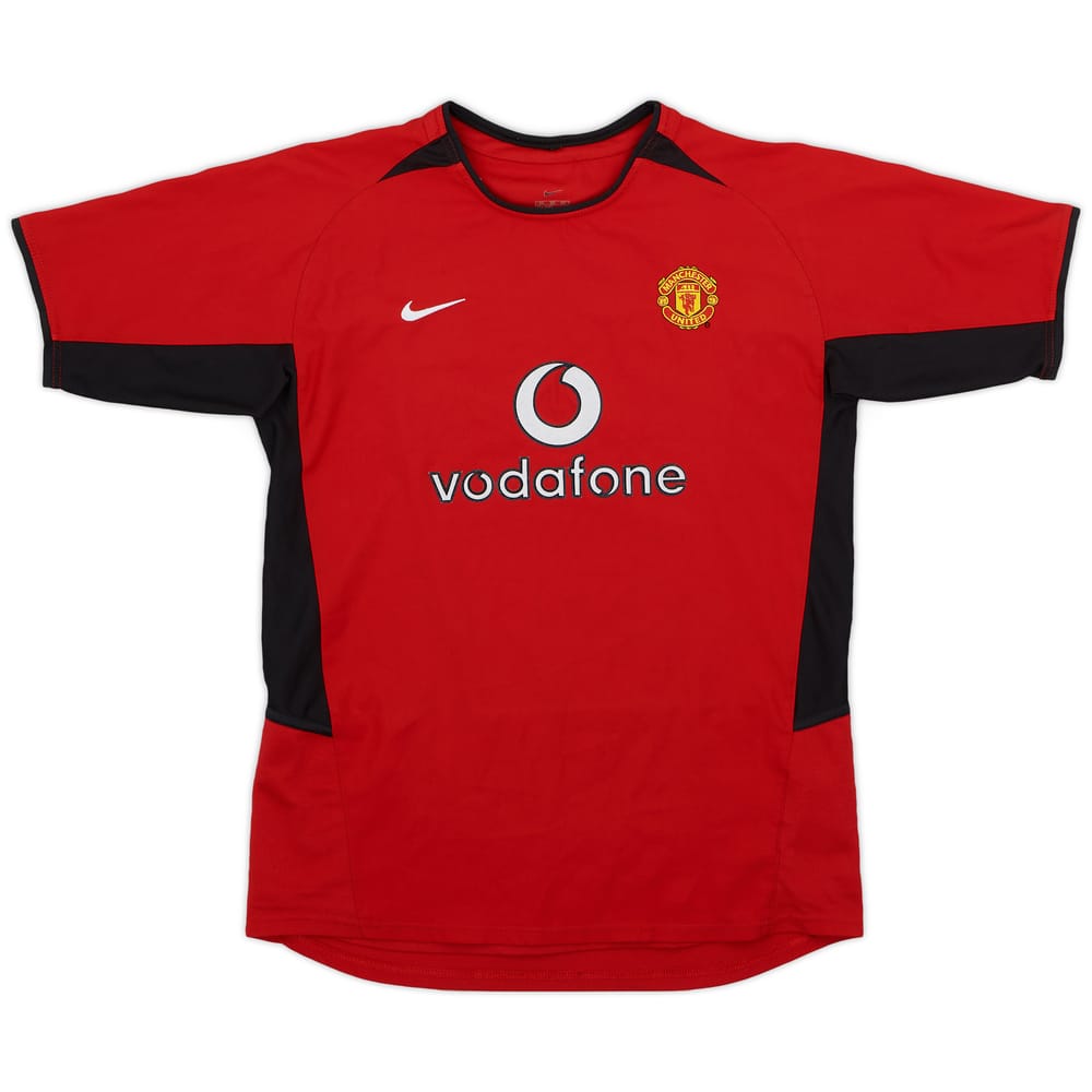 2002-04 Manchester United Home Shirt - 8/10 - (XL.Boys)