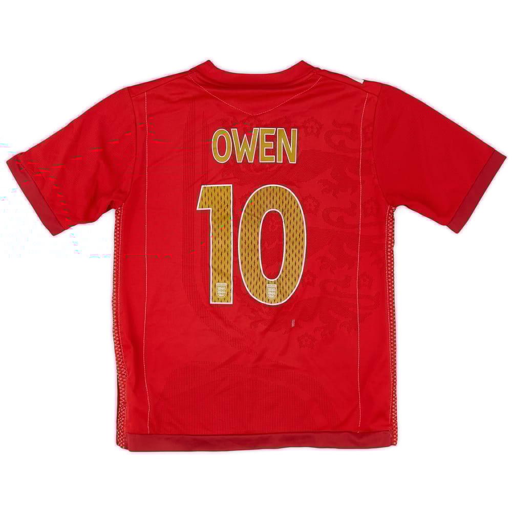 2006-08 England Away Shirt Owen #10 - 6/10 - (6-7 Years)