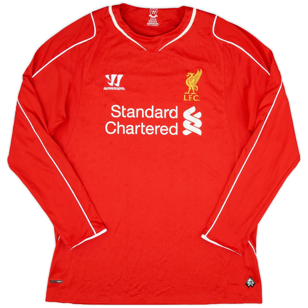 2014-15 Liverpool Home L/S Shirt - 6/10 - (XL)