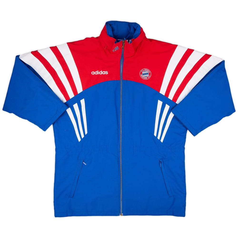 1995-96 Bayern Munich adidas Padded Bench Coat - 9/10 - (XXL)