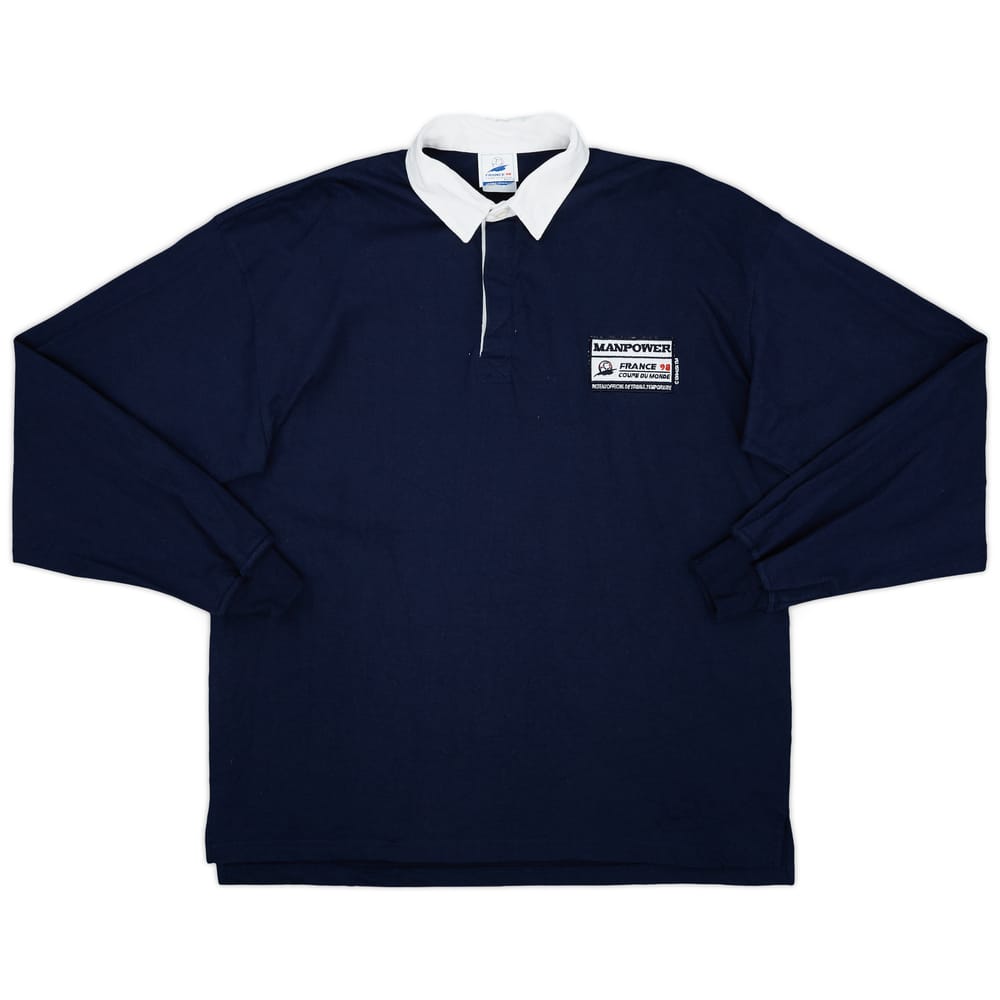 1998 France 98 Coupe du Monde Rugby Polo L/S Shirt - 9/10 - (XL)