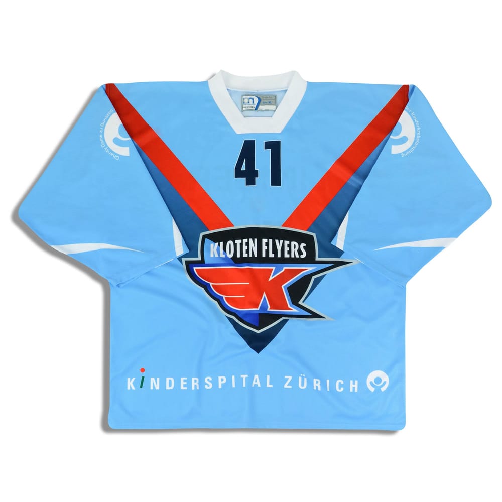 2010 Kloten Flyers Liniger #41 Ochsner Charity Jersey (Home) XL