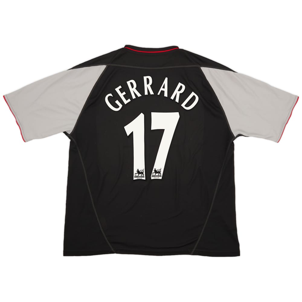 2002-04 Liverpool Away Shirt Gerrard #17 - 9/10 - (XL)