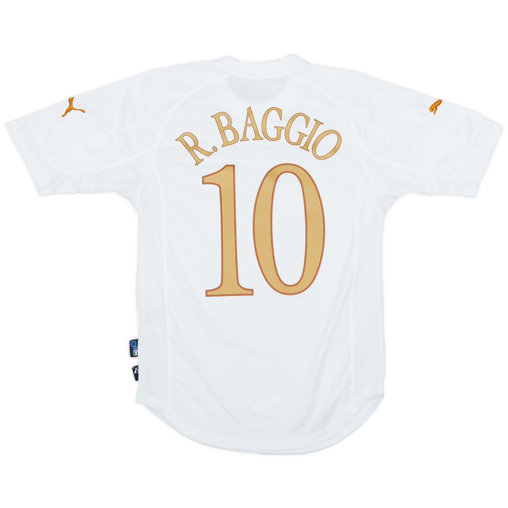 2004-06 Italy Away Shirt Baggio #10 - 8/10 - (M)