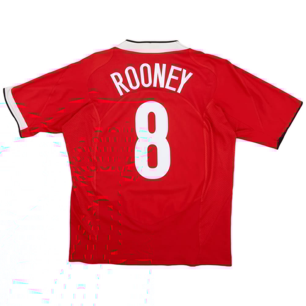 2004-06 Manchester United Home Shirt Rooney #8 - 6/10 - (L)