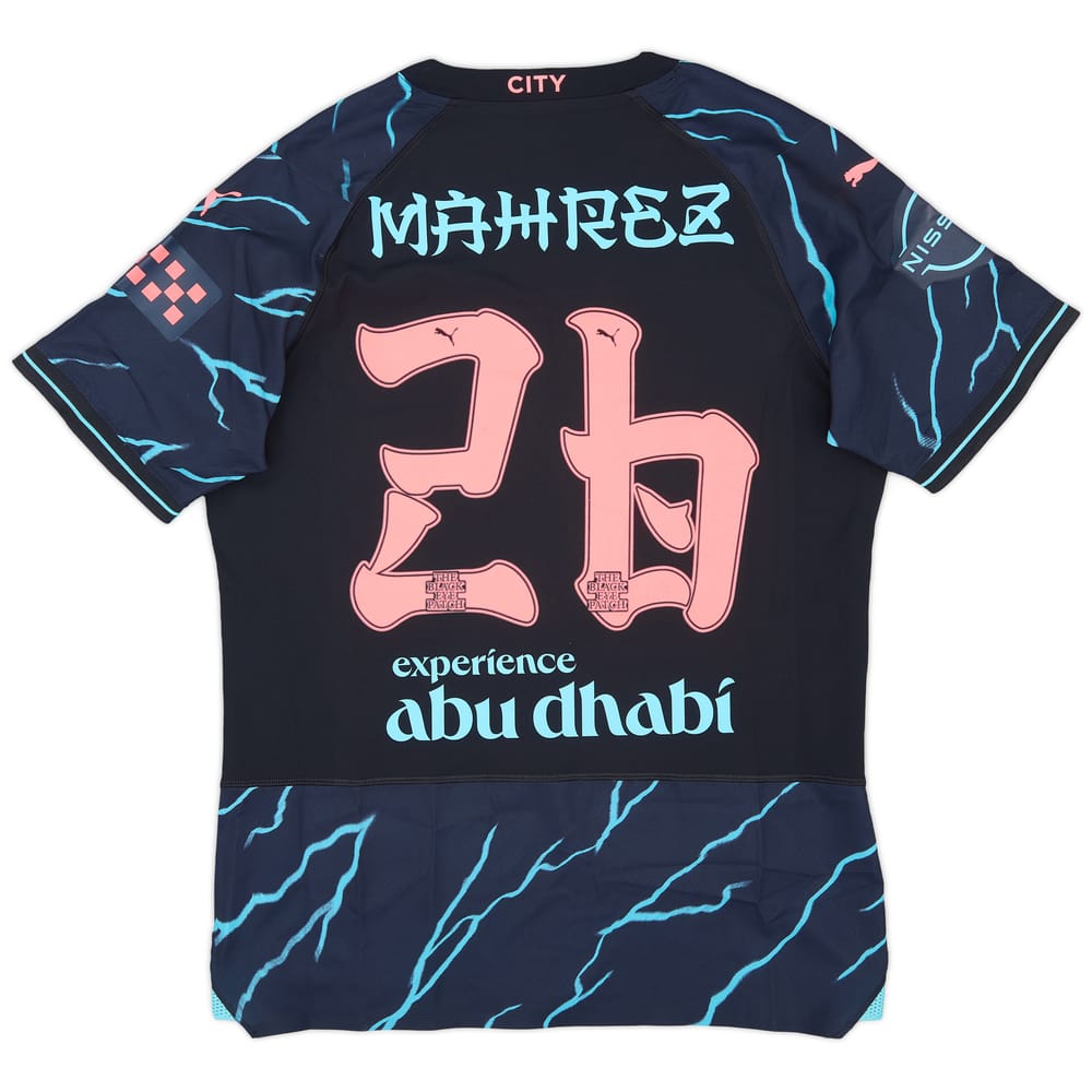 2023-24 Manchester City Match Issue Third Shirt Mahrez #26
