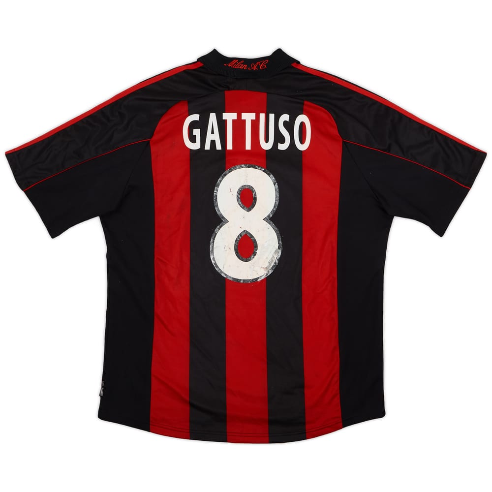 2000-02 AC Milan Home Shirt Gattuso #8 - 4/10 - (XL)