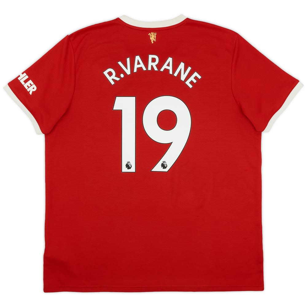 2021-22 Manchester United Home Shirt R.Varane #19 - 6/10 - (XXL)