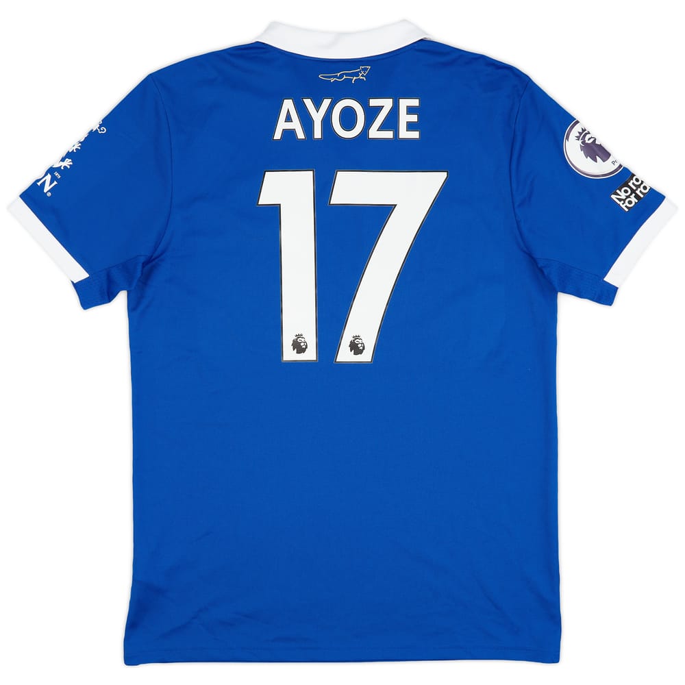2022-23 Leicester Match Issue Home Shirt Ayoze #17