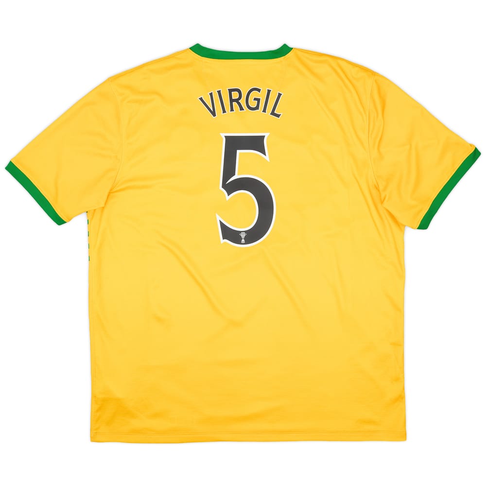 2013-14 Celtic Away Shirt Virgil #5 - 8/10 - (XXL)