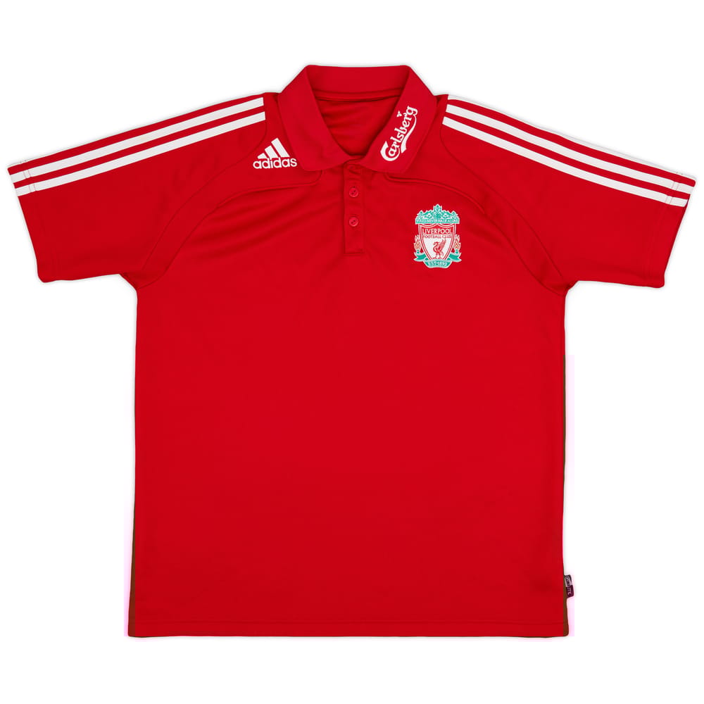 2008-09 Liverpool adidas Polo Shirt - 7/10 - (L)