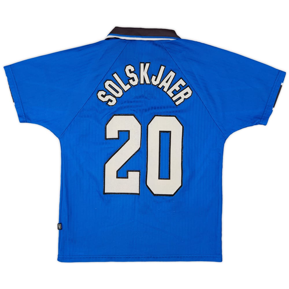 1996-98 Manchester United Third Shirt Solskjaer #20 - 8/10 - (L.Boys)