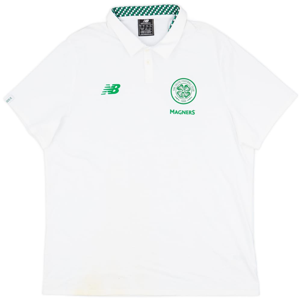 2017-18 Celtic New Balance Presentation Polo Shirt - 9/10 - (XXL)