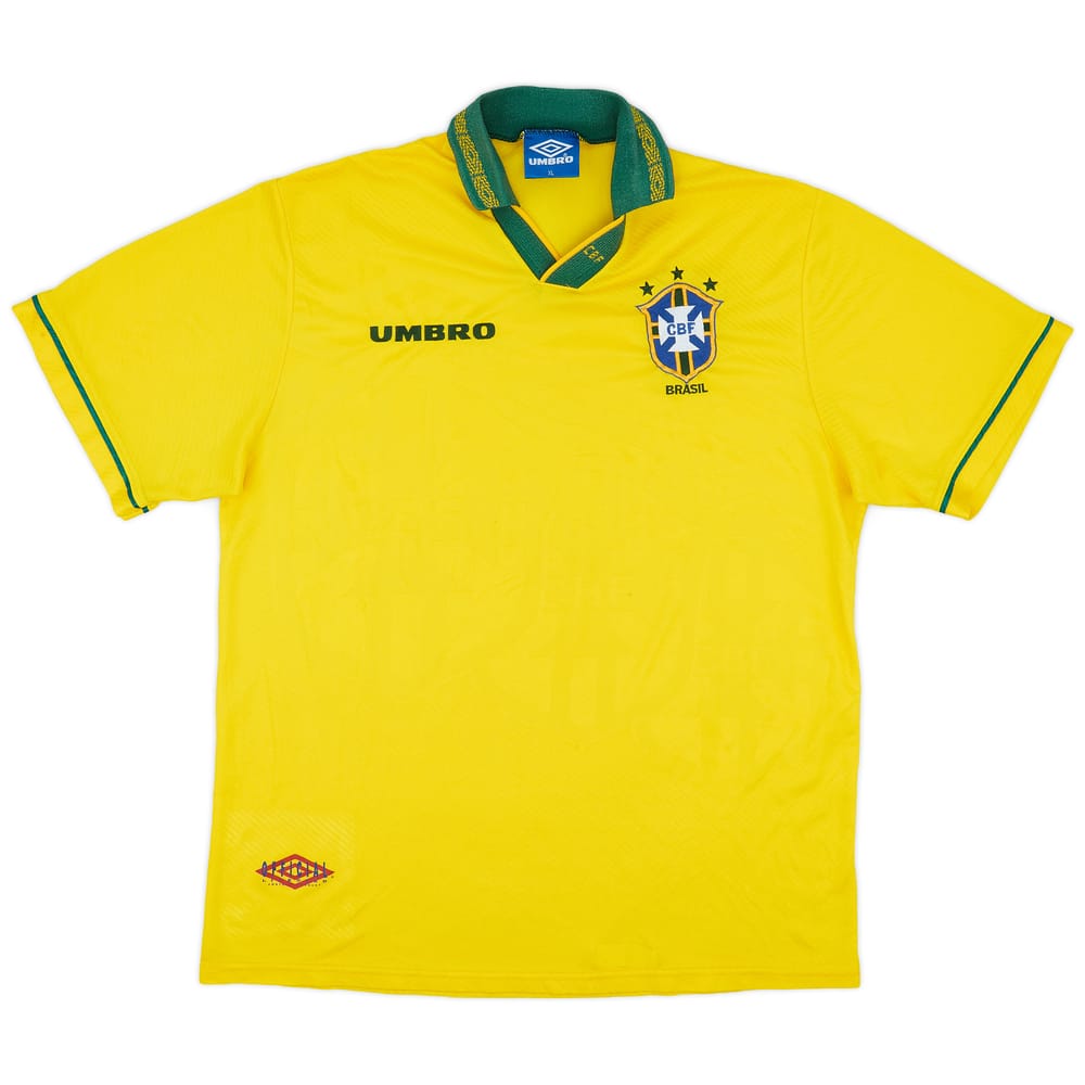 1993-94 Brazil Home Shirt - 8/10 - (XL)