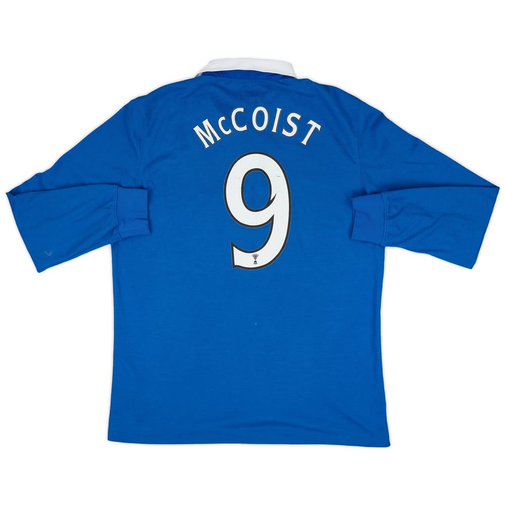2010-11 Rangers Home L/S Shirt McCoist #9 - 9/10 - (M)