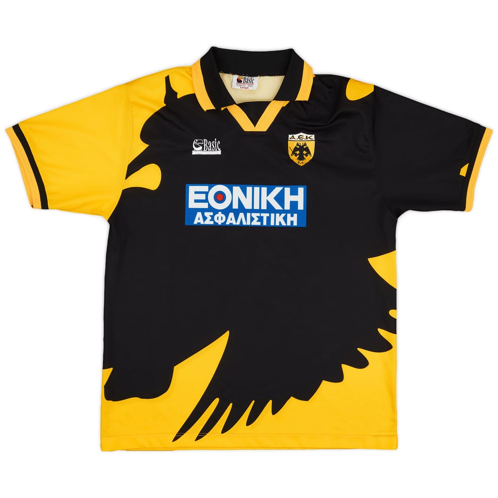 1994-95 AEK Athens European Home Shirt - 8/10 - (L)