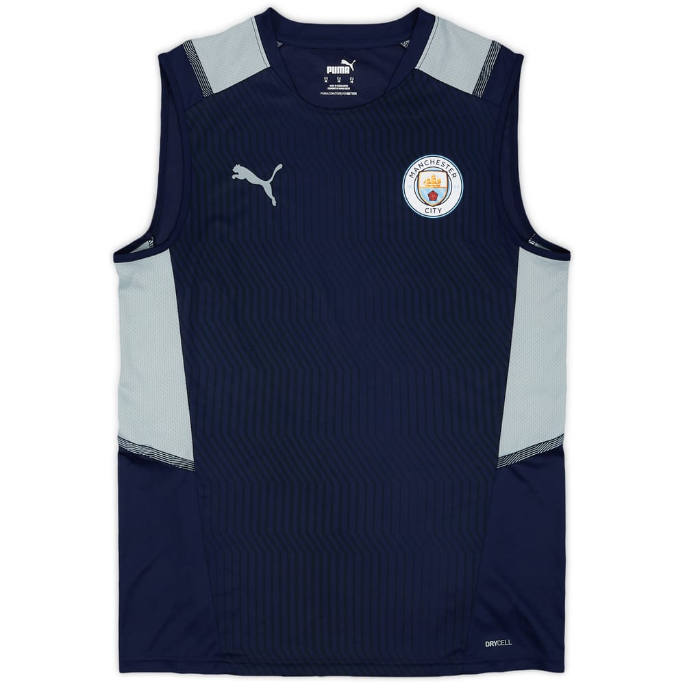 2021-22 Manchester City Puma Training Vest - 9/10 - (M)
