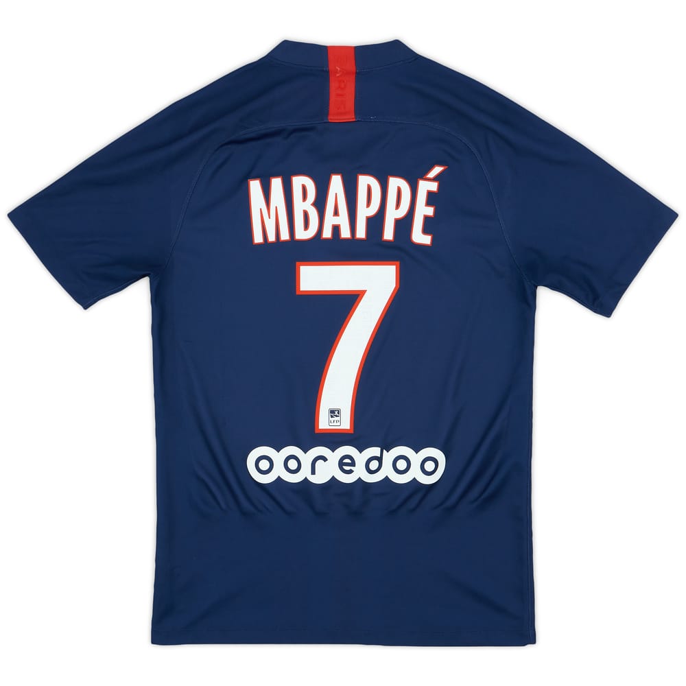 2019-20 Paris Saint-Germain Home Shirt Mbappe #7 - 8/10 - (S)