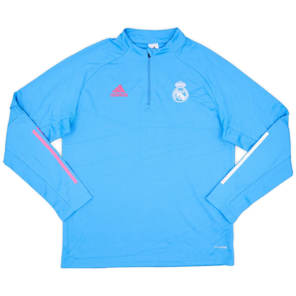 2021-22 Real Madrid adidas 1/4 Zip Drill Top - 8/10 - (L)