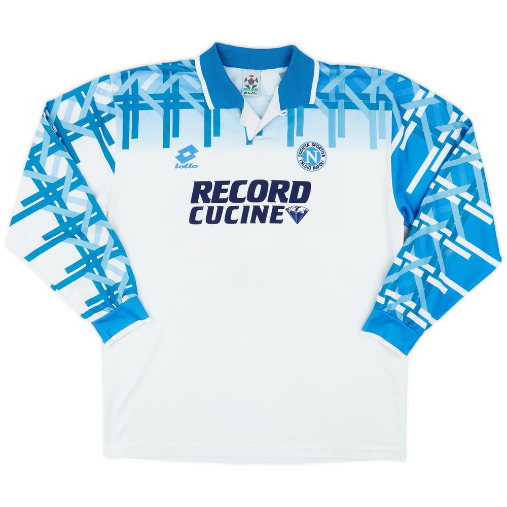 1994-96 Napoli Away L/S Shirt - 8/10 - (XL)